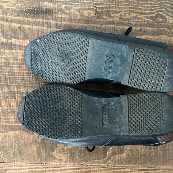 Vintage DANEXX  Black w/ Forest Green  stripe Lace-up Ankle Boots - Picture 6 of 6